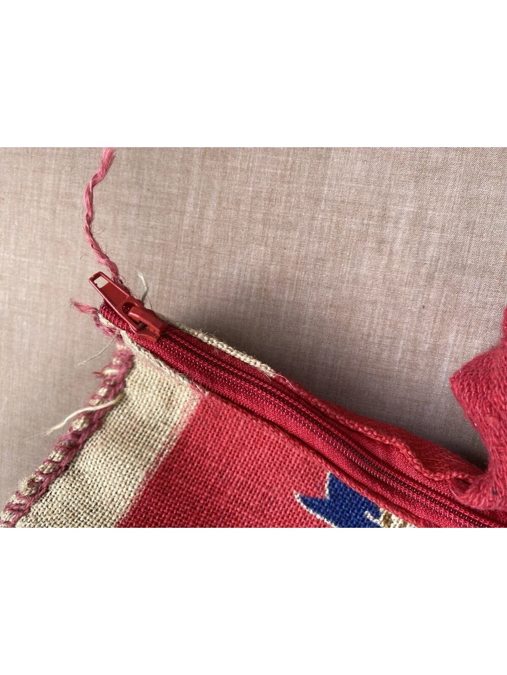 Royal Basmati Empty Rice Bag Burlap Sack Craft Carrying Tote Bag Zipper Handles